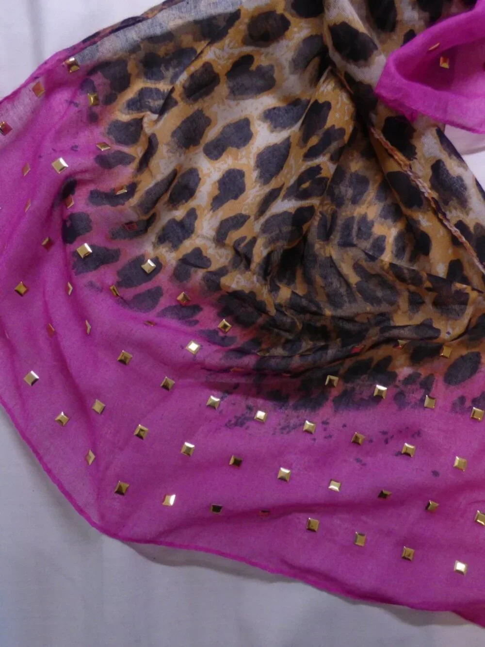 embellished scarf